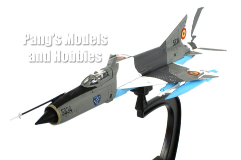 Mig-21 Fishbed - Romanian Air Force RoAF 2002 1/100 Scale Diecast Metal Model by Hachette