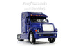 Freightliner Century Class S/T Extended Cab - BLUE - 1/32 Scale Diecast Metal and Plastic Model by Welly