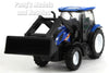 4 Inch New Holland Tractor T6 with Loader 1/48 Scale Diecast & Plastic Model by Newray