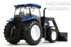 4 Inch New Holland Tractor T6 with Loader 1/48 Scale Diecast & Plastic Model by Newray