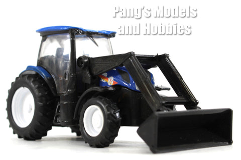 4 Inch New Holland Tractor T6 with Loader 1/48 Scale Diecast & Plastic Model by Newray