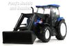 4 Inch New Holland Tractor T6 with Loader 1/48 Scale Diecast & Plastic Model by Newray