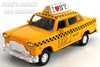 4.5 Inch I Love New York Yellow Taxi Cab 1/32 Scale Diecast Metal Model by Kinsmart