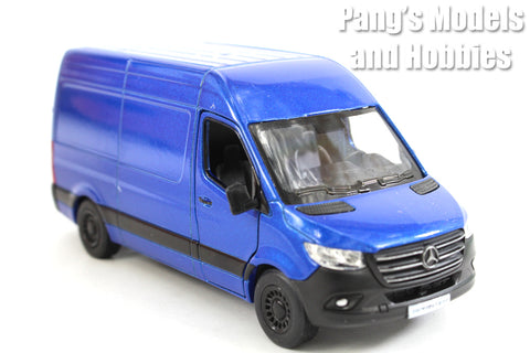 5 inch Mercedes Benz Sprinter Delivery Van - 1/48 Scale Diecast Model - Blue