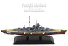 German Battleship Bismarck 1/1250 Scale Diecast Metal Model by DeAgostini