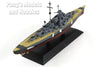 German Battleship Bismarck 1/1250 Scale Diecast Metal Model by DeAgostini