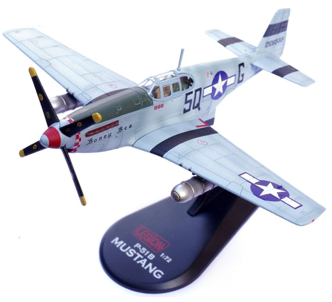 P-51 P-51B Mustang "Bunny Bea"  Capt. Lee "Dutch" Eisenhart, 504th Fighter Squadron, 339th Fighter Group, USAAF, RAF Fowlmere, 1943-44 1/72 Scale Diecast Metal Model by Legion