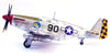 P-51 P-51B Mustang "Sweet Clara II" 319th Fighter Squadron, 325th Fighter Group "The Checkertail Clan," USAAF, Operation Reunion, Romania, 1944 1/72 Scale Diecast Metal Model by Legion