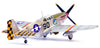P-51 P-51B Mustang "Sweet Clara II" 319th Fighter Squadron, 325th Fighter Group "The Checkertail Clan," USAAF, Operation Reunion, Romania, 1944 1/72 Scale Diecast Metal Model by Legion