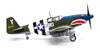 P-51 P-51B Mustang - John Bennett, 487th Fighter Squadron, 352nd Fighter Group "Blue-Nosed Bastards of Bodney," USAAF, RAF Bodney, England, 1944 1/72 Scale Diecast Metal Model by Legion (Copy)