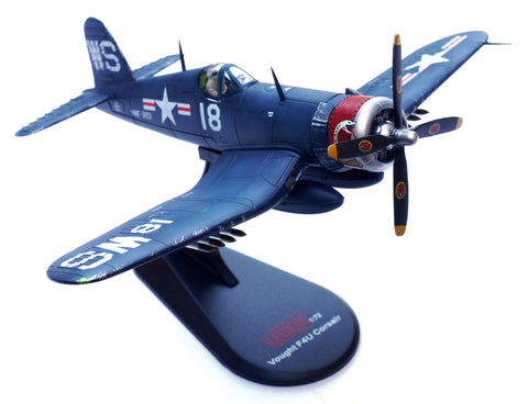 Vought F4U Corsair – Marine Fighter Squadron 323 VMF-323 "Death Rattlers" USS Sicily CVE-118, 1951 1/72 Scale Diecast Metal Model by Legion