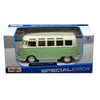 Volkswagen (VW) T1 Type-2 Samba Bus 1951 - Green - 1/25 Diecast Metal Model by Maisto