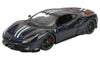 2018 Ferrari 488 Pista - Black - 1/24 Scale Diecast Model by Bburago