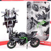2015 Kawasaki Ninja H2R 1/12 Scale Diecast Motorcycle Model Kit ASSEMBLY NEEDED by Maisto