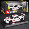 2020 Porsche 911 RSR LM - WHITE - 1/24 Scale Diecast Model by Bburago