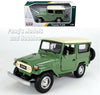 1960 Toyota FJ40 Land Cruiser  - Light Green - 1/24 Scale Diecast Metal Model by Motormax