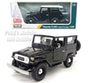 1960 Toyota FJ40 Land Cruiser  - Black - 1/24 Scale Diecast Metal Model by Motormax
