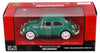 1966 Volkswagen VW Classic Beetle - GREEN - 1/24 Scale Diecast Metal Model by Showcasts w/ BOX