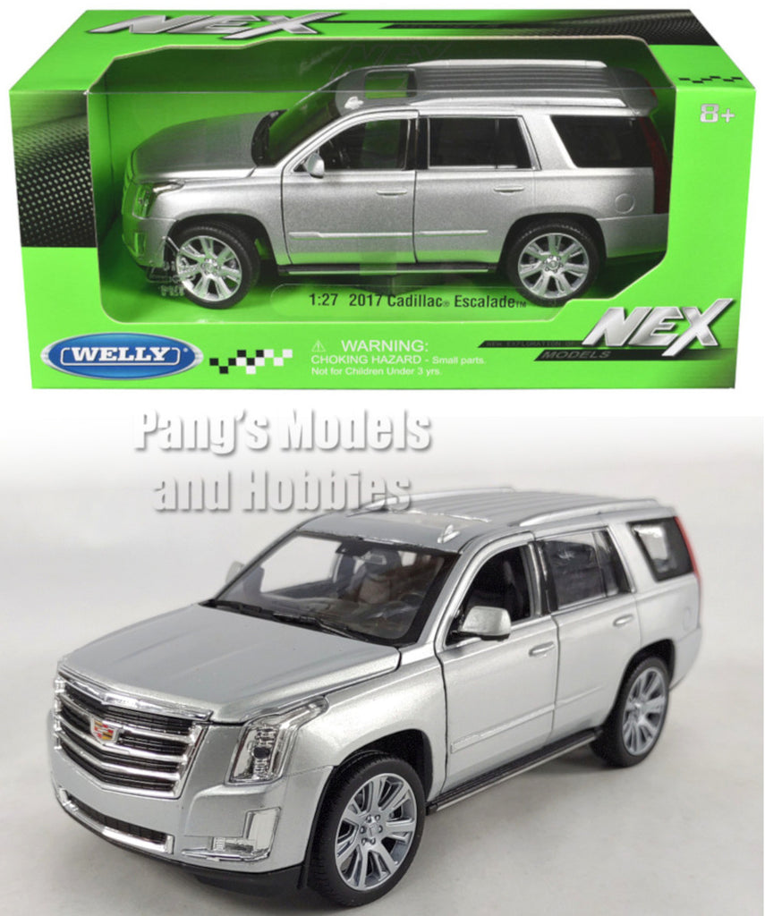 2017 Cadillac Escalade - SILVER - 1/24 Scale Diecast Metal Model by Welly