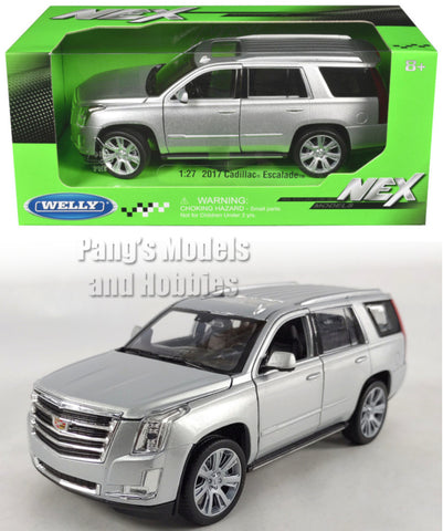 2017 Cadillac Escalade - SILVER - 1/24 Scale Diecast Metal Model by Welly