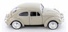 1966 Volkswagen VW Classic Beetle - BEIGE - 1/24 Scale Diecast Metal Model by Showcasts w/ BOX