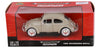 1966 Volkswagen VW Classic Beetle - BEIGE - 1/24 Scale Diecast Metal Model by Showcasts w/ BOX