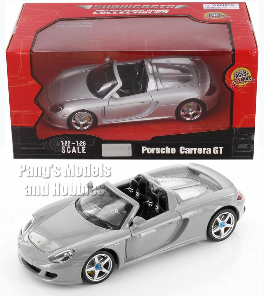2003 Porsche Carrera GT 980 - SILVER - 1/24 Diecast Metal Model by Showcasts