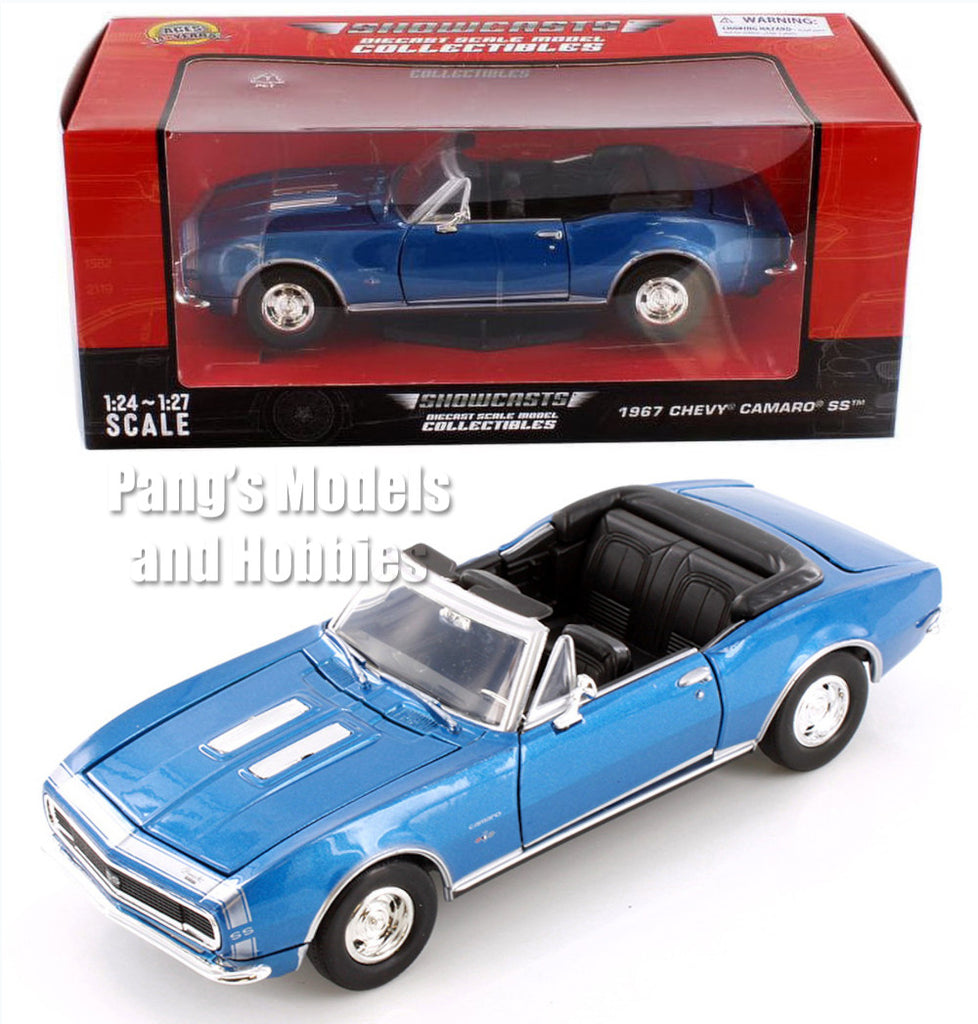 1967 Chevy Camaro SS Convertible - BLUE - 1/24 Scale Diecast Model by Showcasts
