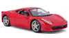 2009 Ferrari 458 Italia F142 - RED - 1/24 Scale Diecast Model by Bburago