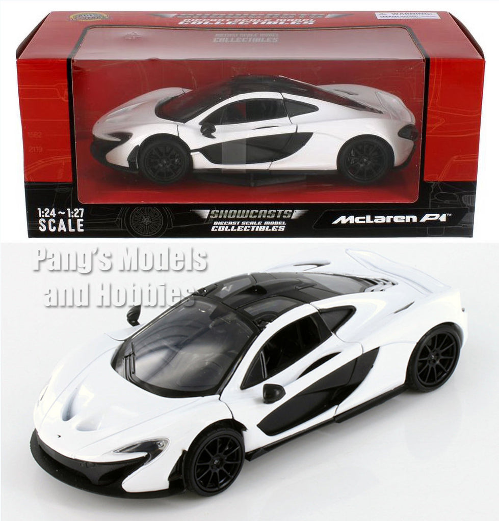 2013 McLaren - WHITE - 1/24 Scale Diecast Metal Model by Showcasts w/ BOX
