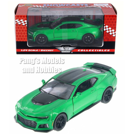 2017 Chevy Camaro ZL1 - GREEN -  1/24  Scale Diecast Metal Model by Showcasts with BOX