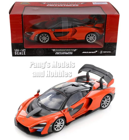 2019 McLaren Senna - ORANGE - 1/24 Diecast Metal Model by MotorMax - Showcasts w/ BOX