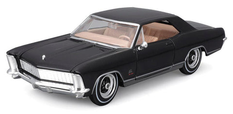 1965 Buick Riviera Gran Sport - BLACK - 1/26 Diecast Metal Model by Maisto