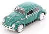 1966 Volkswagen VW Classic Beetle - GREEN - 1/24 Scale Diecast Metal Model by Showcasts w/ BOX