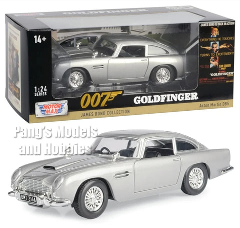 1964 Aston Martin DB5 - 007 James Bong - Goldfinger 1/24 Diecast Metal Model by MotorMax