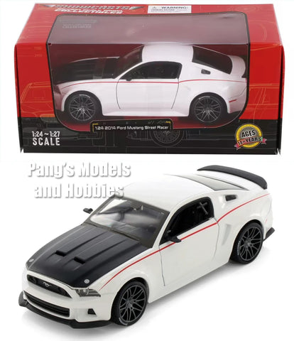 2014 Ford Mustang GT Street Racer - WHITE - 1/24 Scale Diecast Model by Showcasts