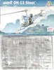 Bell H-13 OH-13 Sioux Helicopter "MASH" US ARMY 1/48 Scale Plastic Model Kit (Assembly Required) by Italeri