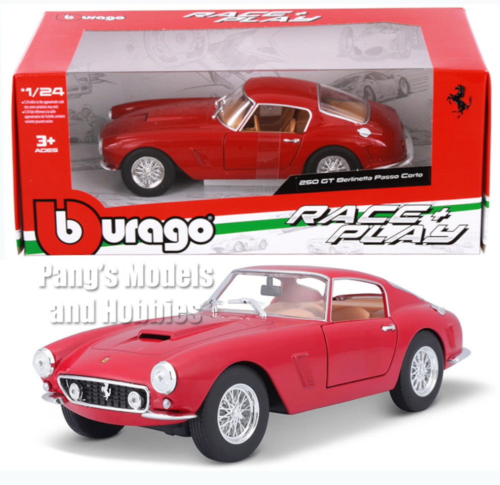 1959 Ferrari 250 GT SWB Berlinetta  Passo Corto 1/24 Scale Diecast Model by Bburago w/ BOX