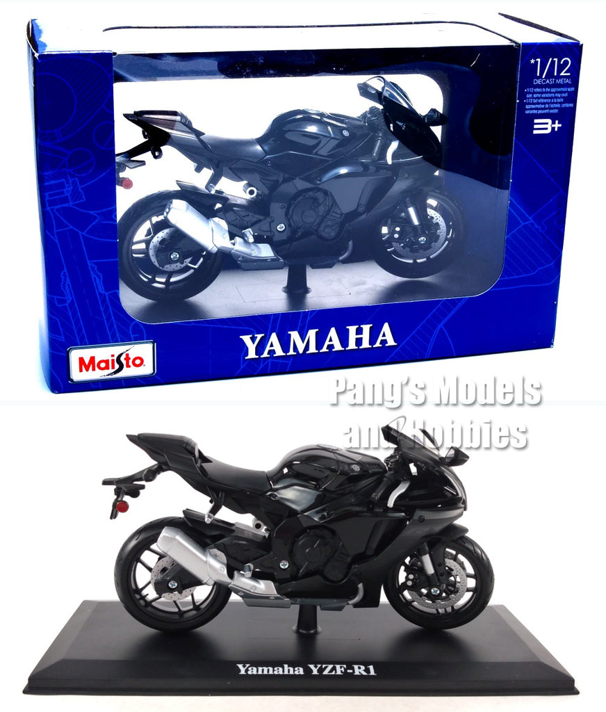 2015 Yamaha YZF YZF-R1 - BLACK - 1/12 Scale Diecast Model Motorcycle by Maisto