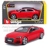 2019 Audi RS 5 RS5 - RED w/ BOX - 1/24 Scale Diecast Model by Bburago