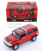 2005 Hummer H3 - RED - 1/24  Scale Diecast Metal Model by Showcasts