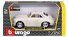 1961 Porsche 356 356B Coupe - WHITE w/ BOX - 1/24 Scale Diecast Model by Bburago