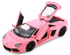 2011 Lamborghini Aventador LP700-4 - PINK - 1/24  Scale Diecast Metal Model by Showcasts w/ BOX