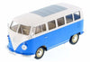 1963 Volkswagen VW T1 Bus Van - BLUE 1/24 Diecast Model by Welly w/ BOX