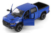 2019 Dodge Ram 1500 Crew Cab Rebel - BLUE -1/27 Diecast Metal Model by Showcasts