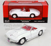 1967 Chevrolet Corvette C2 Convertible - WHITE - 1/24 Scale Diecast Metal Model by Showcasts w/ BOX