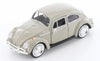 1966 Volkswagen VW Classic Beetle - BEIGE - 1/24 Scale Diecast Metal Model by Showcasts w/ BOX