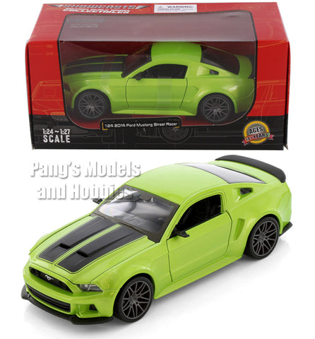 2014 Ford Mustang GT Street Racer - GREEN - 1/24 Scale Diecast Model by Showcasts