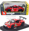 2020 Porsche 911 RSR LM - RED & WHITE - 1/24 Scale Diecast Model by Bburago