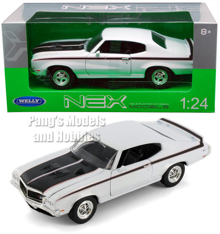 1970 Buick GSX Gran Sport - WHITE - 1/24 Diecast Metal Model by Welly